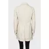 White jacket with buttons