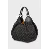 Textile hobo bag