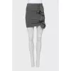 Gray skirt with frill