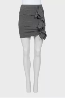 Gray skirt with frill