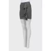 Gray skirt with frill