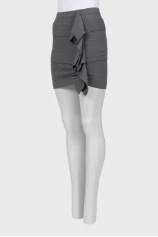 Gray skirt with frill