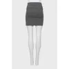 Gray skirt with frill