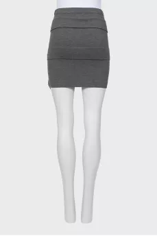 Gray skirt with frill