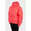 Pink jacket with hood