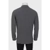 Men's gray jumper with brand logo