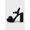 Chunky suede sandals