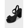 Chunky suede sandals
