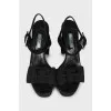 Chunky suede sandals