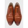 Men's light brown brogues