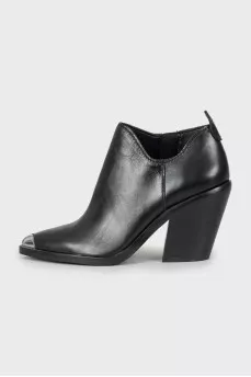 Black heeled ankle boots
