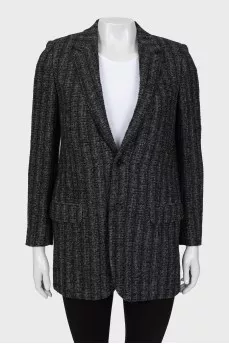 Long wool jacket