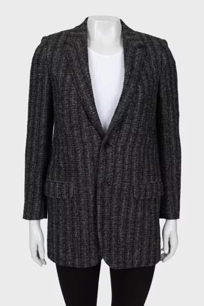 Long wool jacket