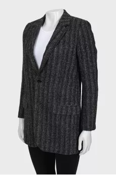 Long wool jacket