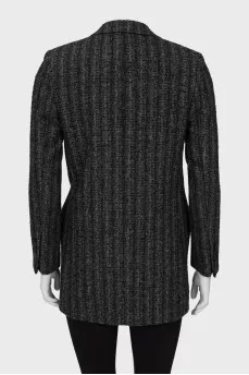 Long wool jacket
