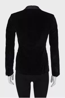 Slim fit velor jacket