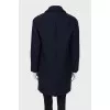 Dark blue coats with black lapels 