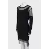 Black dress with mesh