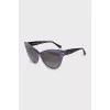 Two tone cat eye sunglasses