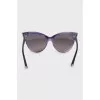 Two tone cat eye sunglasses