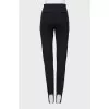 Leggings with straps with tag
