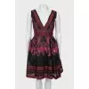 V-neck fitted dress