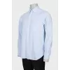 Men's blue shirt with pocket