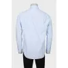 Men's blue shirt with pocket
