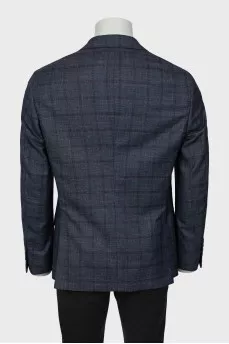 Men's dark blue jacket with pockets