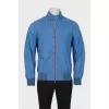 Men's blue windbreaker