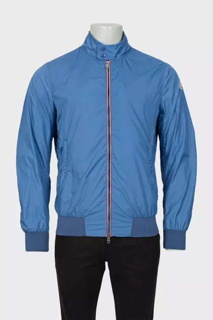 Men's blue windbreaker
