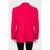 Hot pink button down jacket