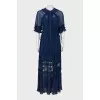 Pleated dress with tag