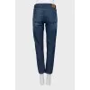 Dark blue mom fit jeans
