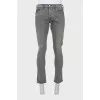 Gray men's jeans