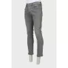 Gray men's jeans