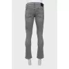 Gray men's jeans