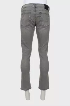 Gray men's jeans