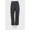 Gray palazzo jeans