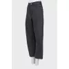 Gray palazzo jeans