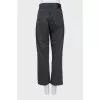 Gray palazzo jeans