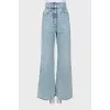 Light blue palazzo jeans