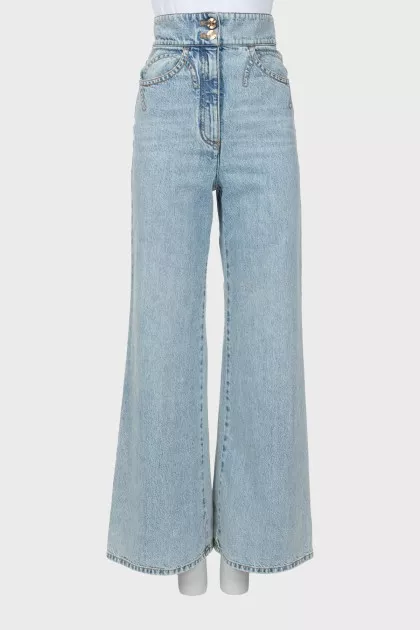 Light blue palazzo jeans
