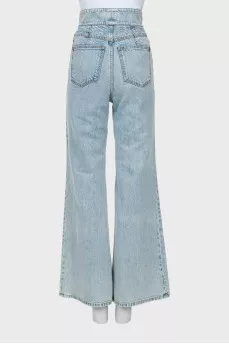 Light blue palazzo jeans