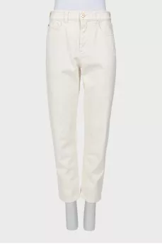 White slim fit jeans