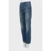 Straight-leg jeans with buttons