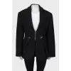 Slim fit wool jacket