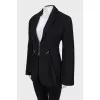 Slim fit wool jacket
