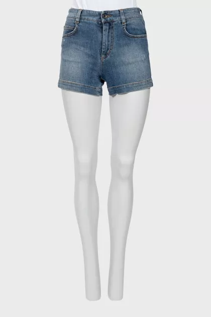 Mini denim shorts