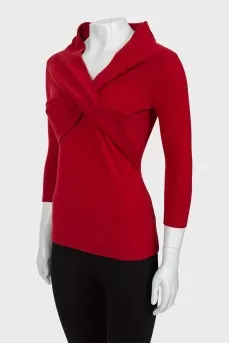 Кашемировый свитер с рукавом 3/4 